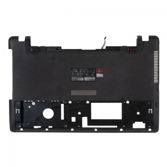 Нижняя часть (поддон, днище, bottom) с динамиками для Asus X550LC черный, с разбора