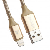 USB Дата-кабель ANKER для Apple 8-pin, 0.9 метра (золотой, коробка)