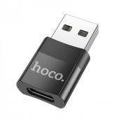 Переходник HOCO UA17 USB to Type-C, черный