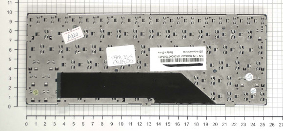 Клавиатура для ноутбука MSI U160 L1350 U135, черная с черной рамкой