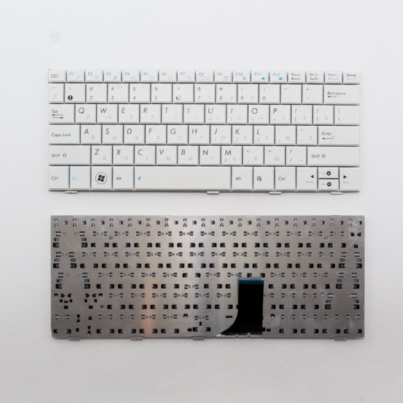 Клавиатура для ноутбука Asus Eee PC 1001H, 1005HA, 1008HA белая