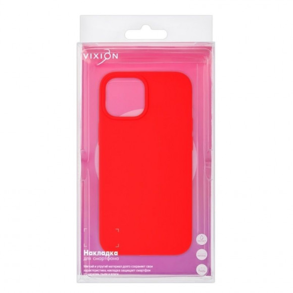 Накладка Vixion для Apple iPhone 13 mini, красный