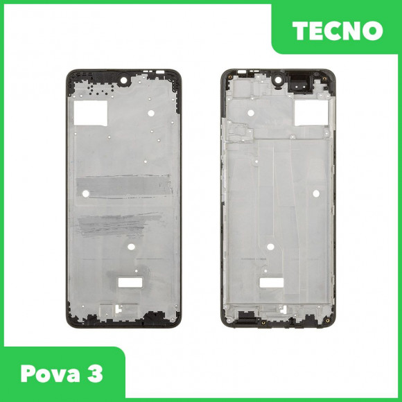 Рамка дисплея для Tecno Pova 3 (LF7N) (серебристый)
