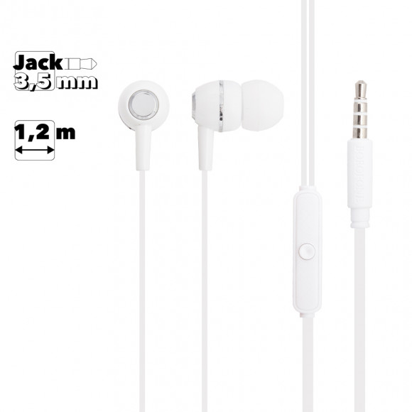 Гарнитура Borofone BM36 Acura Universal Earphones With Mic, белая