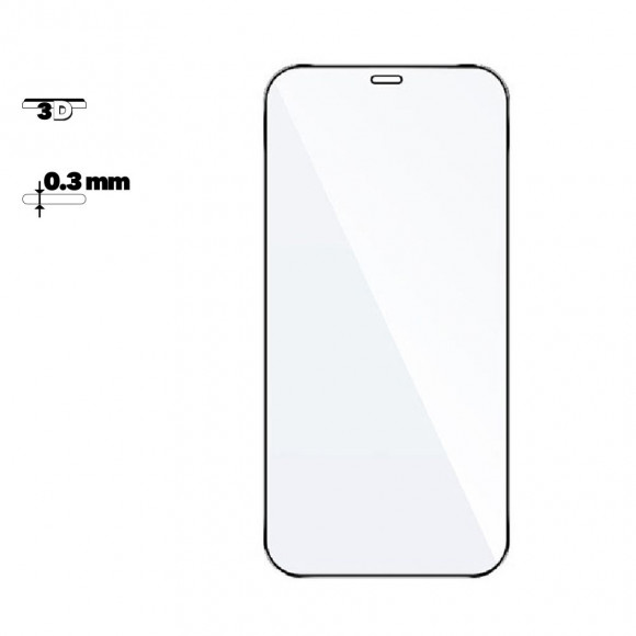 Защитное стекло Hoco Nano F. S. P. T. G. 3D для Apple iPhone 12, 12 Pro (A12) рамка 0, 3 мм, черное