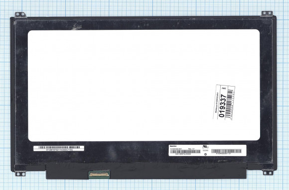 Матрица N133HCE-EN1, 13.3", 1920x1080 (Full HD), 30 pin, AAS, Slim (тонкая), матовая, уши вверх/вниз