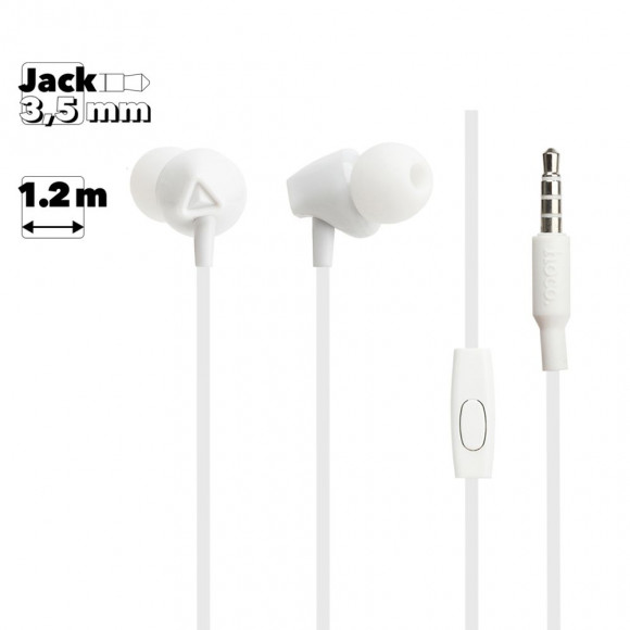 Гарнитура Hoco M60 Perfect Sound Universal Earphones With Mict, белая
