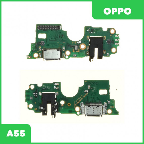 Системный разъем (разъем зарядки) для Oppo A55, микрофон