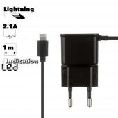 Сетевое зарядное устройство "LP" 2.1 А для Apple 8-pin (коробка, черный) Сетевое зарядное устройство "LP" 2.1 А для Apple 8-pin (коробка, черный)
