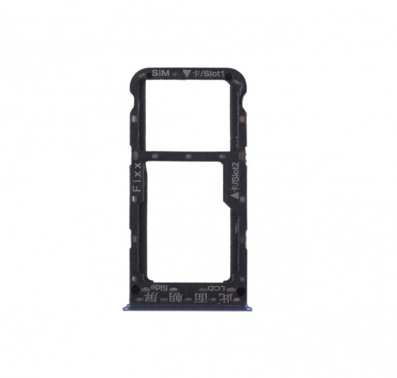 Держатель (лоток) SIM-карты для Huawei P Smart, синий