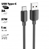 USB кабель HOCO X96 Hyper Type-C, 3А, 27W, 1м, TPE (черный) USB кабель HOCO X96 Hyper Type-C, 3А, 27W, 1м, TPE (черный)