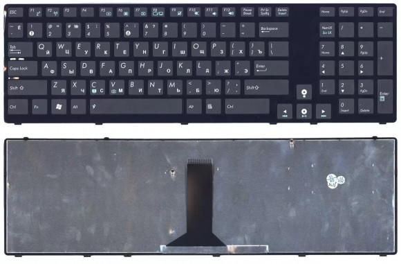 Клавиатура ноутбука ASUS K95, черная