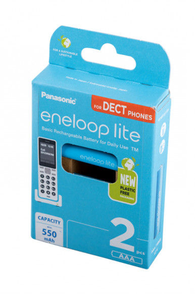 Аккумулятор Panasonic eneloop lite BK-4LCCE/2DE 550mAh AAA DECT BL2