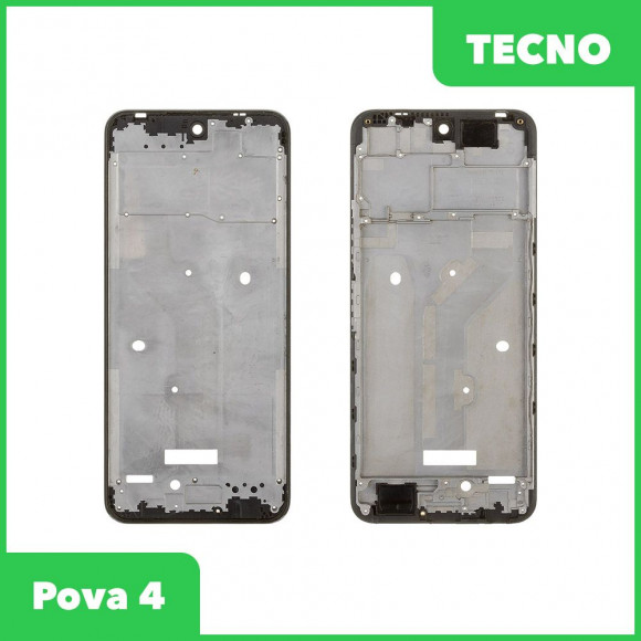 Рамка дисплея для Tecno Pova 4 (LG7n) (черный)