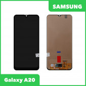 LCD дисплей для Samsung Galaxy A20 SM-A205 в сборе Incell (черный)