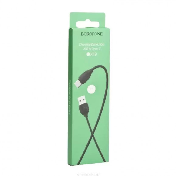 USB кабель Borofone BX19 Benefit Charging Data Cable For Type-C, черный