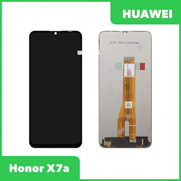 LCD дисплей для Huawei Honor X7a (RKY-LX1) в сборе с тачскрином, 100% оригинал (черный)