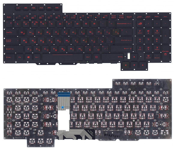 Клавиатура для ноутбука Asus GX700, черная