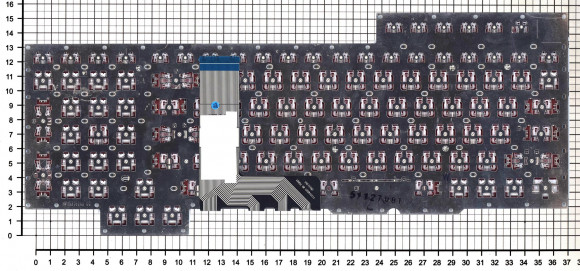 Клавиатура для ноутбука Asus GX700, черная Клавиатура для ноутбука Asus GX700, черная