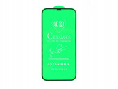 Защитное стекло керамическое для Apple iPhone 12, черный (Vixion)