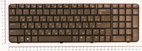 Клавиатура для ноутбука HP Compaq 6820, 6820s, черная Клавиатура для ноутбука HP Compaq 6820, 6820s, черная