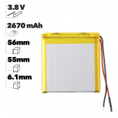Аккумуляторная батарея универсальная Premium Quality (61x55x56мм), 2670мАч, 4.35В
