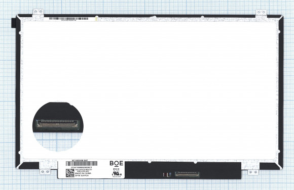 Матрица NT140WHM-N47, 14", TN, 1366x768 (HD), 40 pin, LED, Slim (тонкая), глянцевая