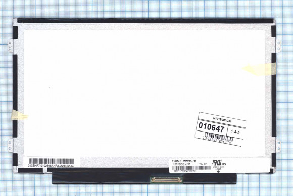 Матрица N101BGE-L31, 10.1", 1366x768 (HD), 40 pin, TN, Slim (тонкая), матовая, уши слева/справа