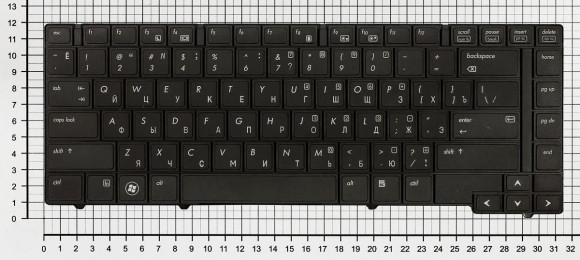 Клавиатура для ноутбука HP ProBook 6440b, 6445b, 6450b, 6455b, черная