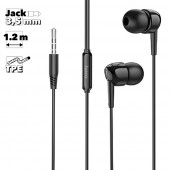 Гарнитура HOCO M99 Celestial 3.5мм, внутриканальная, 1.2м (черный)