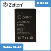 Аккумулятор (батарея) Zetton для телефона Nokia BL-4C 890 mAh, Li-Ion аналог BL-4C Аккумулятор (батарея) Zetton для телефона Nokia BL-4C 890 mAh, Li-Ion аналог BL-4C