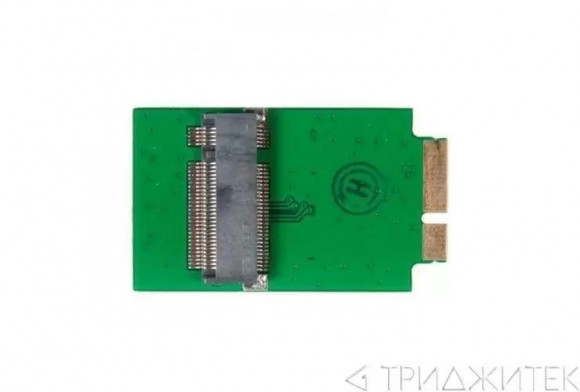 Адаптер SSD - M.2(NGFF) SSD для Apple MacBook Air 11 13 A1370, A1369, Late 2010 Mid 2011 (черный) (6+12Pin) big