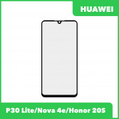 G+OCA PRO стекло для переклейки Huawei P30 Lite, Nova 4e (MAR-LX1M, MAR-AL00), Honor 20S (черный)