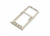 Держатель (лоток) SIM-карты для Huawei P Smart, золотой Держатель (лоток) SIM-карты для Huawei P Smart, золотой