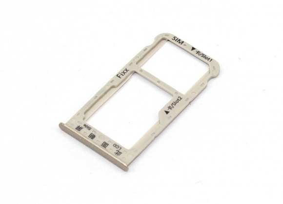 Держатель (лоток) SIM-карты для Huawei P Smart, золотой