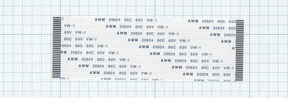 Шлейф универсальный 32 pin, шаг 1мм, длина 10см Шлейф универсальный 32 pin, шаг 1мм, длина 10см