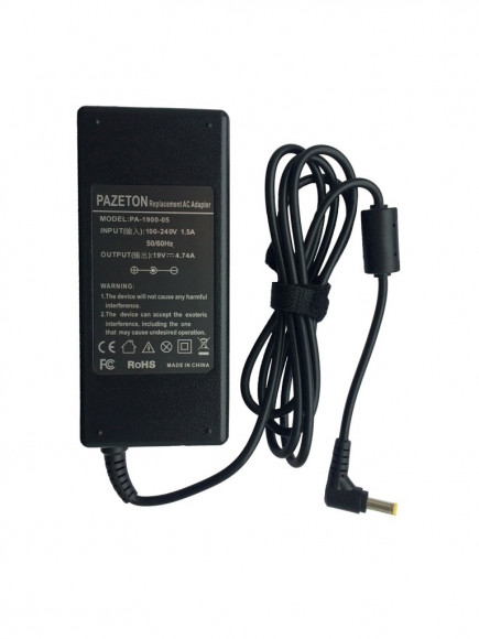 Блок питания (зарядное устройство) для ноутбука Asus 19V 4.74A 90W 5,5x2,5 mm КОПИЯ