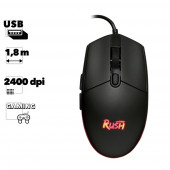 Мышь игровая проводная Smartbuy RUSH черная (SBM-714G-K) Мышь игровая проводная Smartbuy RUSH черная (SBM-714G-K)