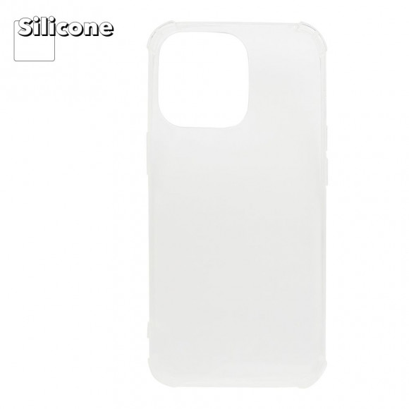 Силиконовый чехол "LP" для Apple iPhone 13 Pro ударопрочный TPU Armor Case, прозрачный (европакет)