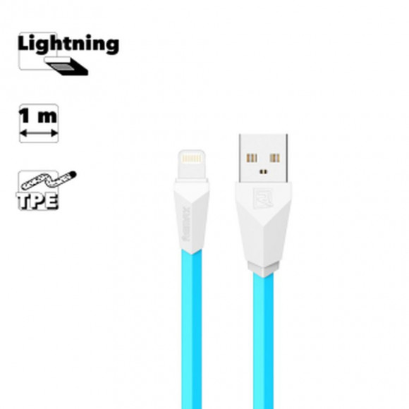 USB Дата-кабель Remax Alien Series Cable RC-030i Apple 8-pin, синий