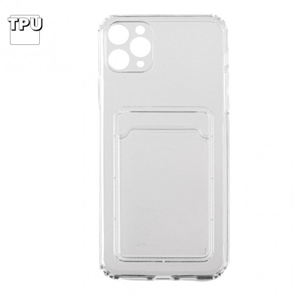 Силиконовый чехол для iPhone 11 Pro Max карман для карт