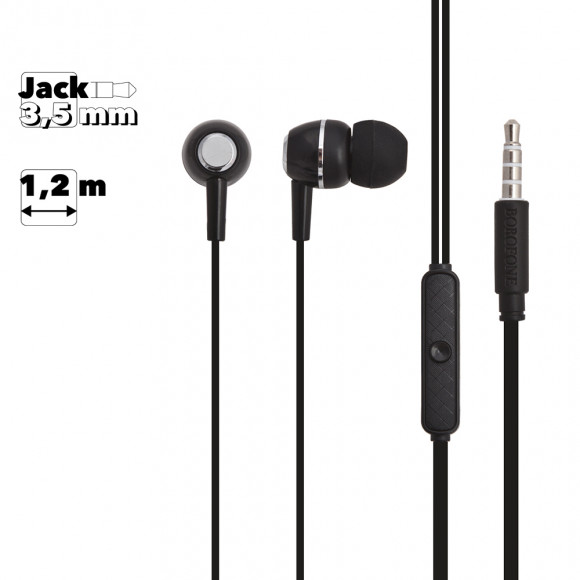 Гарнитура Borofone BM36 Acura Universal Earphones With Mic, черная