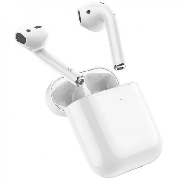 Наушники HOCO EW02 Plus беспроводные с док станцией TWS, Bluetooth 5.1 белый