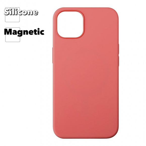 Силиконовый чехол для iPhone 13 "Silicone Case" with MagSafe (Pink Pomelo)