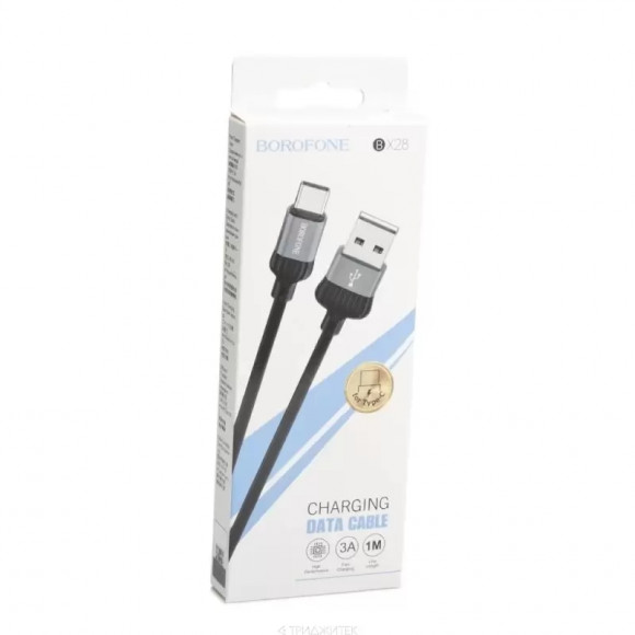 USB кабель Borofone BX28 Dignity Charging Data Cable For Type-C, серый