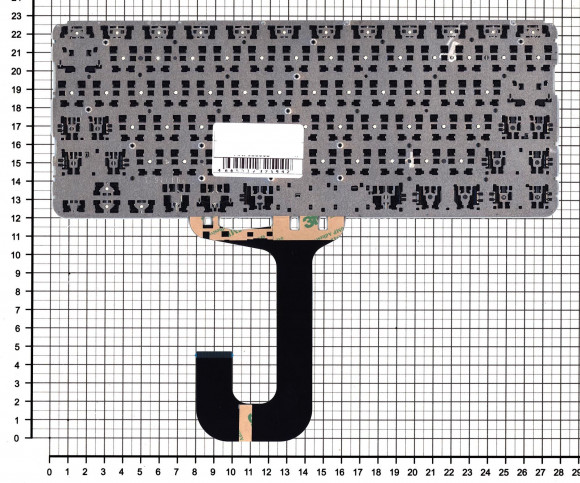 Клавиатура для ноутбука HP ChromeBook 11 G6, черная