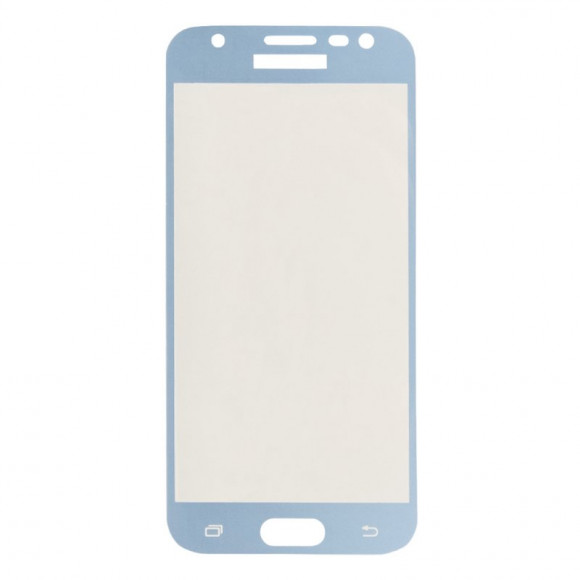 Защитное стекло Tempered Glass для Samsung Galaxy J3 2017 (J330F) (голубая рамка)