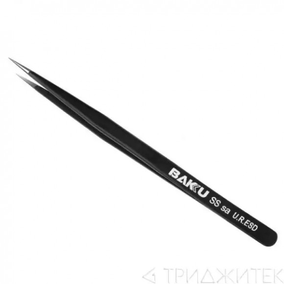 Пинцет прямой BAKU A8 SS-Sa