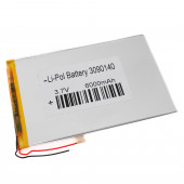 Аккумулятор 3.7v 6000mAh 142x93x3мм (2 pin)