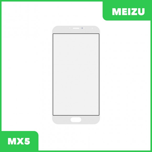 Стекло для переклейки дисплея Meizu MX5, белый